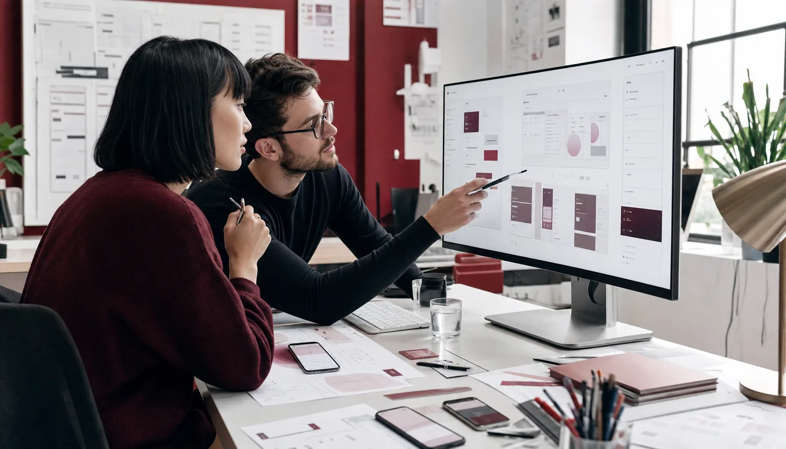 A product team designing a custom digital application